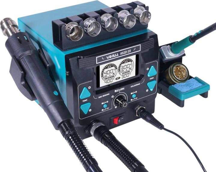 Yihua 992D-III 2in1 1220W Präzision Lötstation und Rework Station