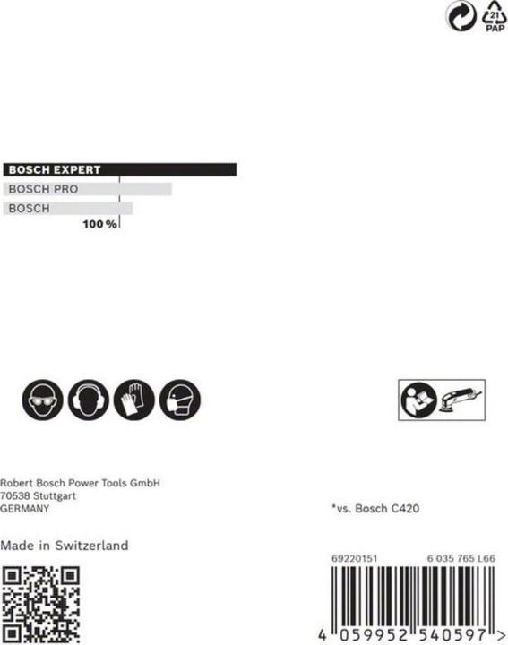 Actual product image Bosch Professional Zubehör EXPERT M480 Sanding net for delta sander, 93 mm, G 220, 5-pcs. (220)
