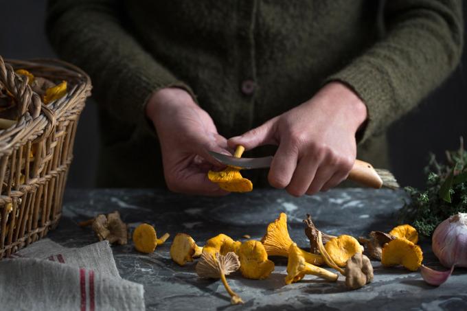 Image du produit Opinel No 08 Couteau à champignons avec brosse & étui (8.08 cm)