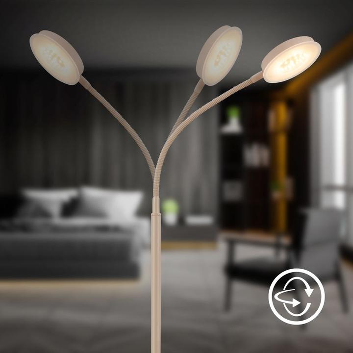 Image du produit Briloner MEGG LED Homeoffice Stehleuchte - Beige (800 lm)