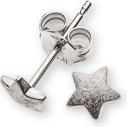 Image du produit Muau Stud earrings étoiles or blanc 750, 5mm (Argent)