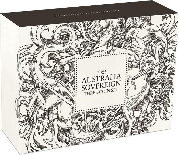 Actual product image The Perth Mint Gold Sovereign 3 Coin Set PP - Perth Mint 2025 (917, 2025)
