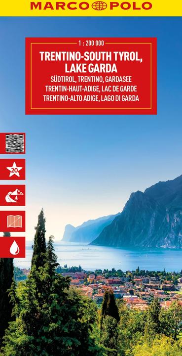 Reisekarte Italien 03 Südtirol, Trentino, Gardasee 1:200.000