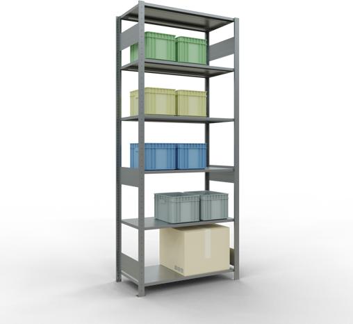 Actual product image Schulte Lagertechnik MULTIplus150 basic racking system with length ledgers