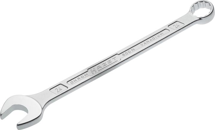 Produktbild HAZET Ring-Maulschlüssel 600N-24 ∙ Aussen Doppel-Sechskant-Tractionsprofil ∙ 24 mm (24 mm)