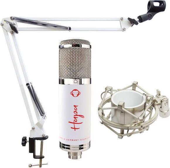 Produktbild Monkey Banana Hapa USB-Mikrofon Weiss mit Gelenkarm