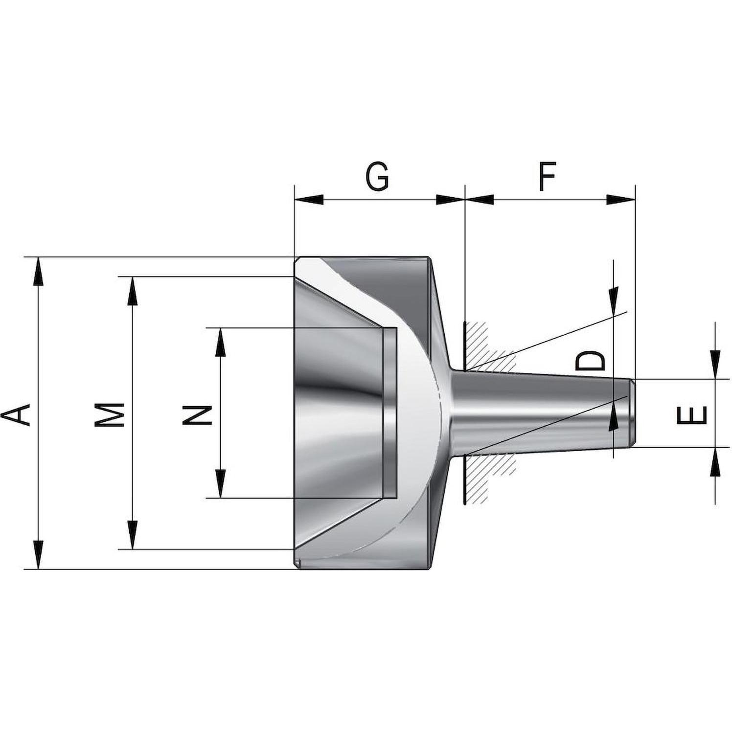 Röhm, Tornio, Inserti intercambiabili per centri mobili. Taglia 102. A