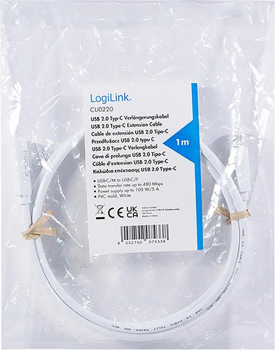 Image du produit LogiLink USB C – USB C (3 m, USB 2.0, 100 W)