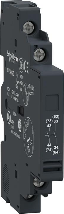 Actual product image Schneider Electric Auxiliary contact block 2 NO contacts