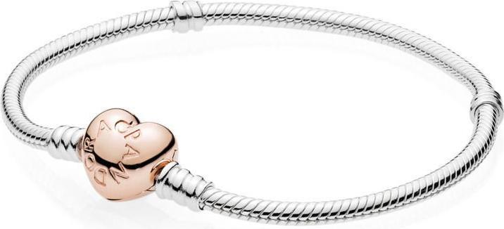 Immagine prodotto Pandora Bracciale con chiusura a cuore (16 cm, Argento)