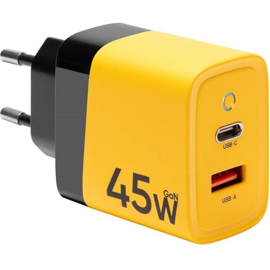 Tactical Microgrid GaN 45W Ladegerät Netzteil USB-C USB-A - Gelb (45 W), USB Ladegerät, Gelb