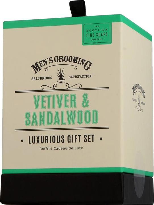 Immagine prodotto Scottish Fine Soaps Toelettatura per uomo Vetiver e legno di sandalo (Balsamo dopobarba, 75 ml)