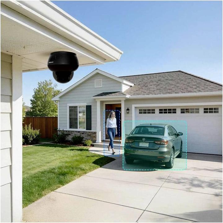 Actual product image Foscam D8ET black PoE Dome IP-Kamera 4K 8MP Outdoor mit AI-Detektion (3840 x 2160 pixels)