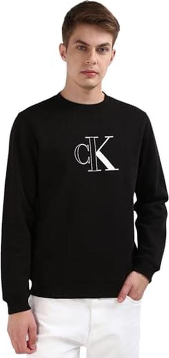 Image du produit Calvin Klein Pullover à col rond avec monogramme (XS)
