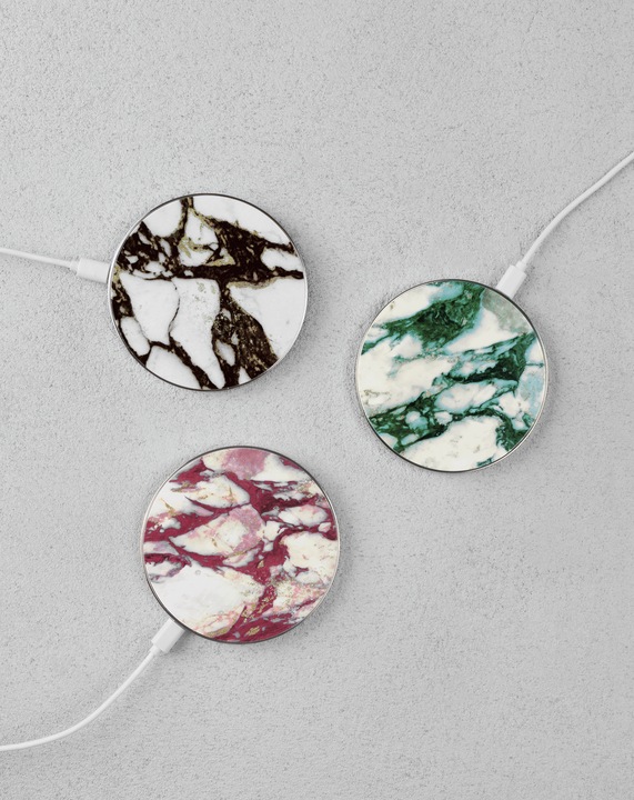 Produktbild iDeal Of Sweden iDeal Fashion QI Wireless Charger - Calacatta Emerald Marble (10 W)