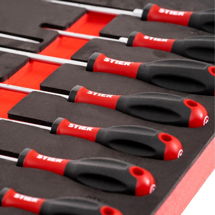 Actual product image Stier Screwdriver & pliers set 17-piece set in soft foam insert (EVA) (17 x)