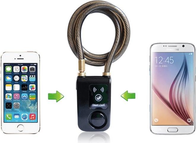 Actual product image JTI Smartlock - lock without key and with alarm, Android/iPhone (80 cm)