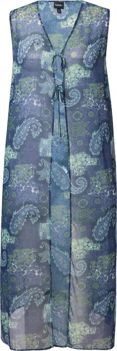 Produktbild Ulla Popken Longbluse, Patchmuster, A-Linie, ärmellos (58)