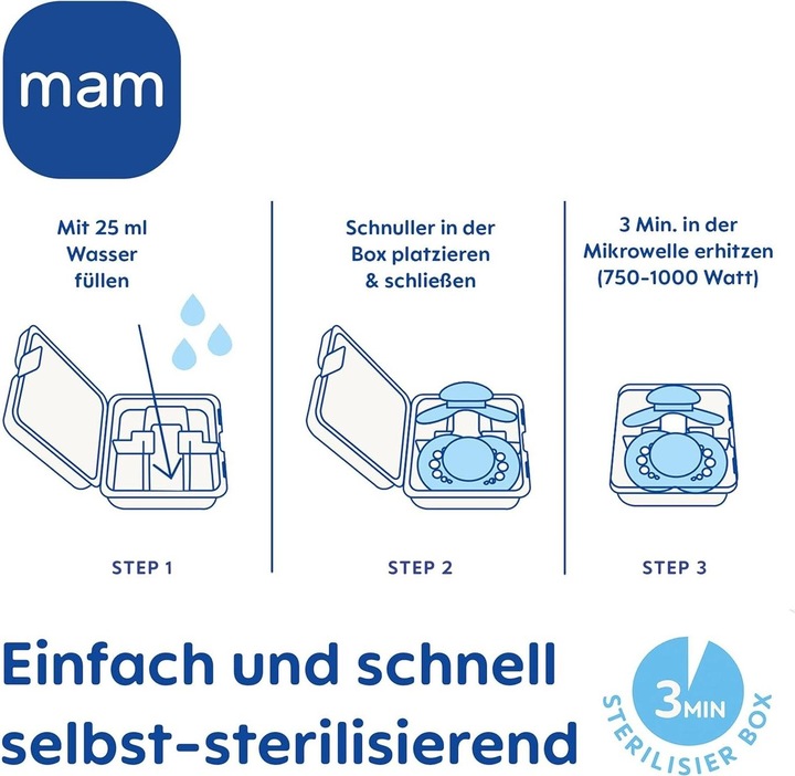 Produktbild MAM Original Silikon Schnuller, 2 Stück, 6-16 Monate (2 x, 6 - 16 Monate)