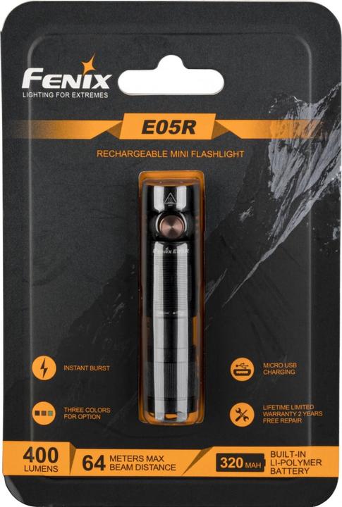 Actual product image Fenix E05R (6.80 cm, 400 lm)