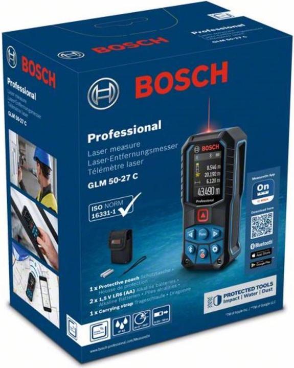 Actual product image Bosch Professional Laser range finder GLM 50-27 C (50 m, 635 nm)