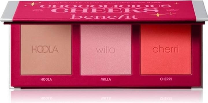 BeneFit Cosmetics Benefit - Chocolicious Cheeks Palette (Neutrales Rosa, Kirschrot, Mattes Braun, Bronzer)