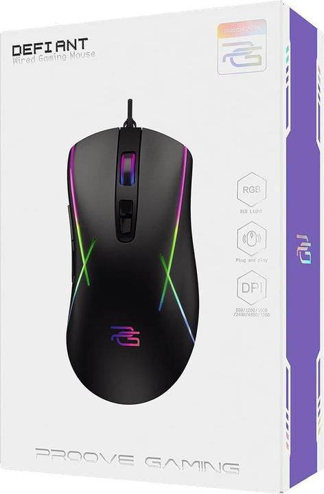 Actual product image Proove mouse Gaming Defiant black (Cable)