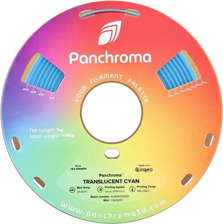 Produktbild Polymaker Panchroma™ PLA Translucent (PLA, 1.75 mm, 1000 g)