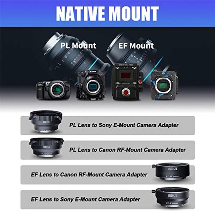 Actual product image Sirui Jupiter 50mm T2 Full-frame Marco Cine Lens(PL mount) (Arri PL, full size)