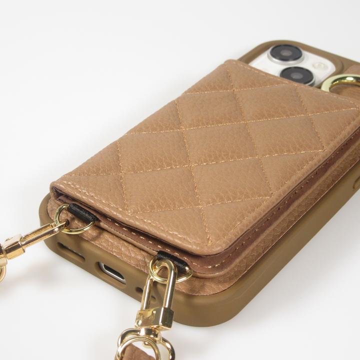 Actual product image PhoneLook Hülle Gepolstertes Leder mit Spiegel und Kartenfach grosse abnehmbare Riemen (Apple iPhone 15)