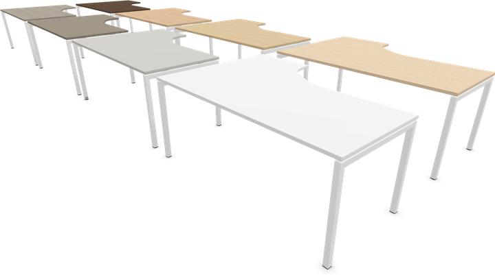 Produktbild Narbutas Nova U Eckschreibtisch Rechts (1800 x 1200 x 740 mm)