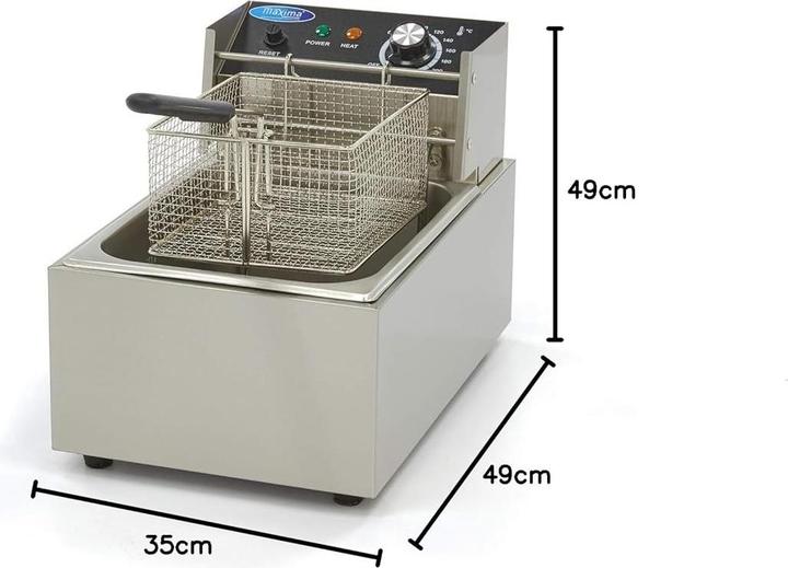 Image du produit Maxima Deep fryer 6 L 1 Basket up to 12 kg Fries
