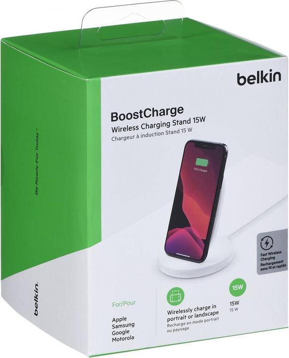 Actual product image Belkin Boost Charge Ladeständer, kompatibel mit QI-Geräten (15 W)