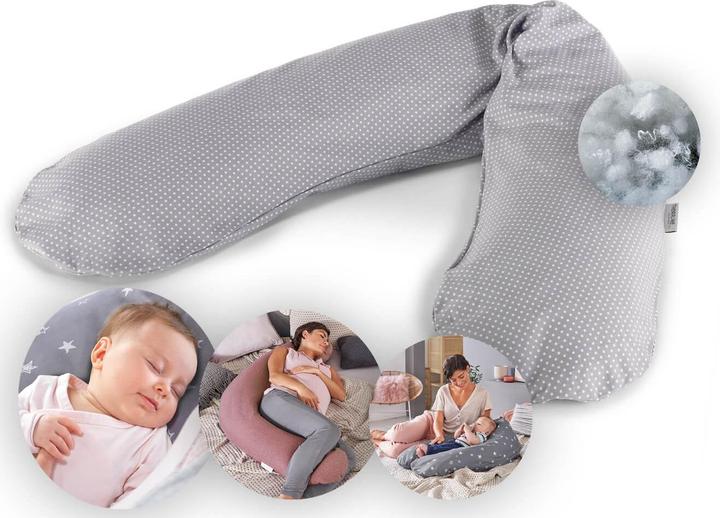 Immagine prodotto Theraline Cuscino per allattamento "The Original" con imbottitura in fibra cava di poliestere, fodera inclusa (190 cm)