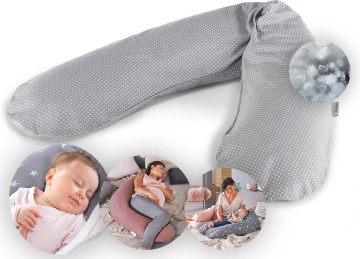 Produktbild Theraline Stillkissen "Das Original" mit Polyester Hohlfaser Füllung inkl. Bezug 190 cm (190 cm)
