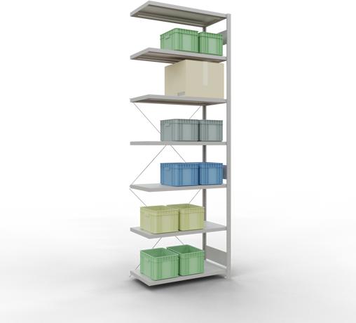 Actual product image Schulte Lagertechnik MULTIplus250 boltless bay system with cross brace