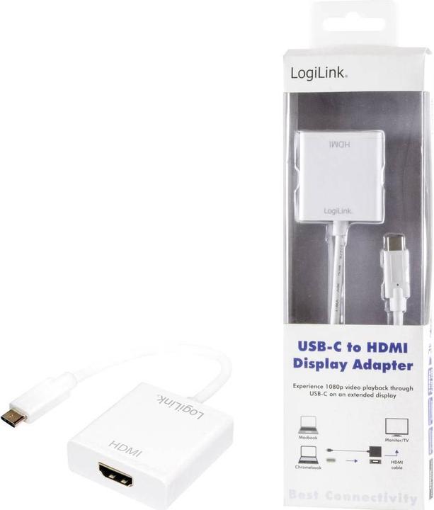 Produktbild LogiLink USB Typ-C zu (HDMI, 4.50 cm)