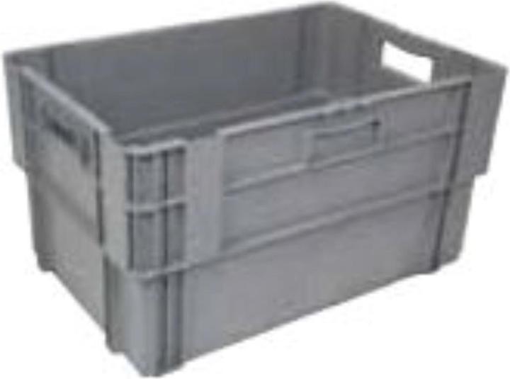 Actual product image Linum Swivel stacking container EN grey 60x40x32cm base/walls closed