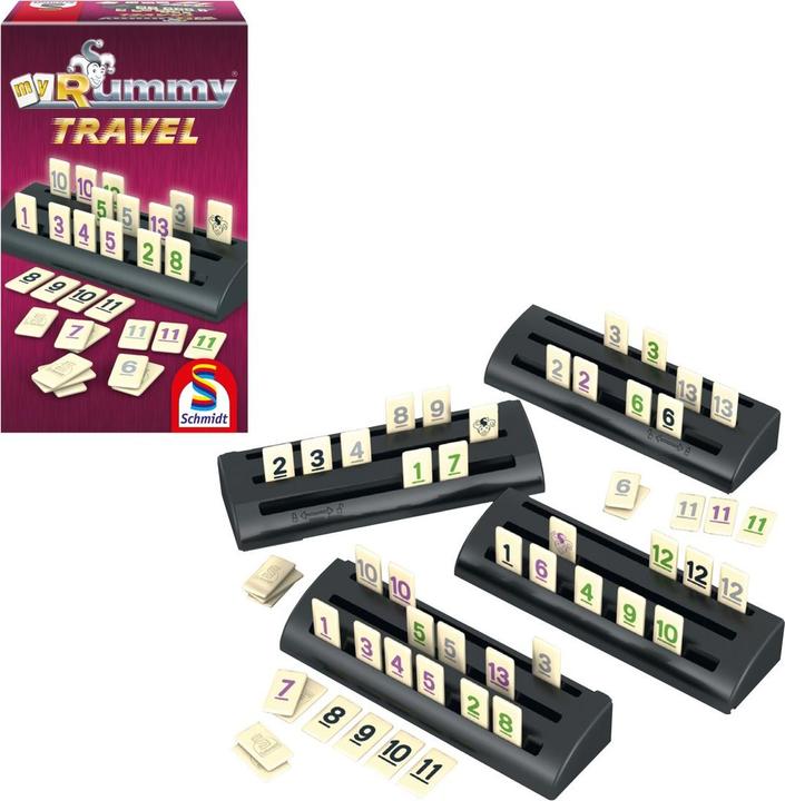 Produktbild Schmidt Spiele MyRummy Travel (Deutsch, Französisch, 2 - 4 Spieler)