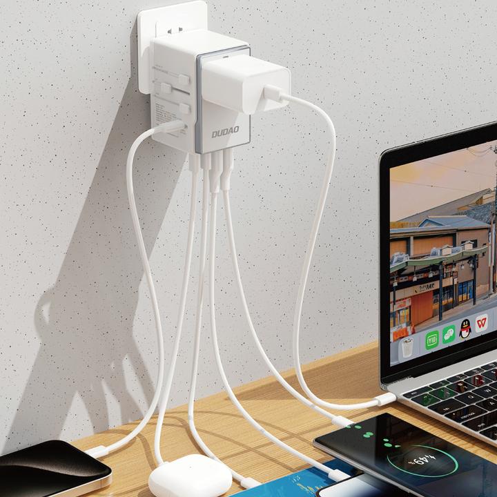 Actual product image Dudao A35 Universal Travel Adapter White