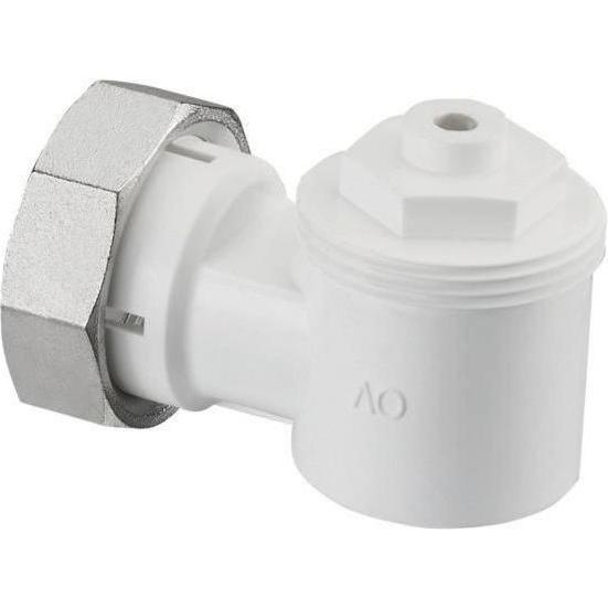 Oventrop OV Winkeladapter für Ventil-Heizkörper weiss, Zubehör Heizen