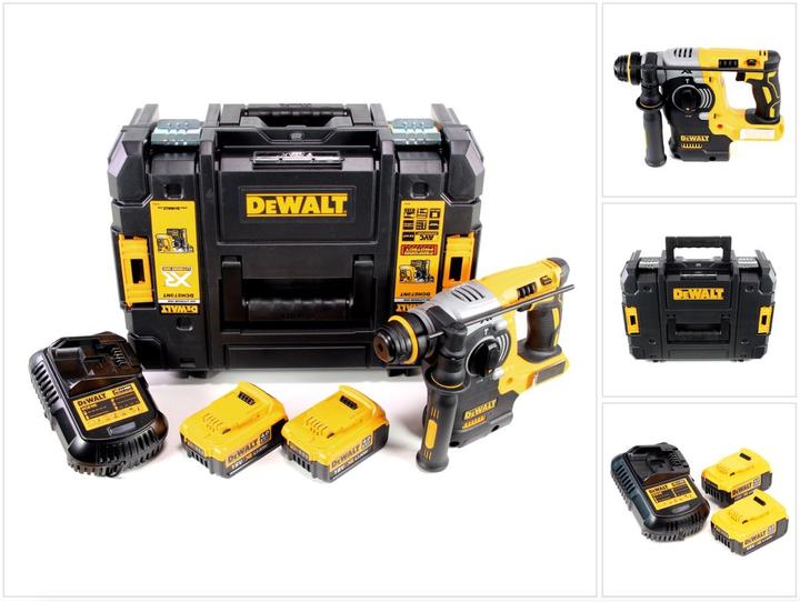 Produktbild DeWalt DCH 273 M2 Akku Kombihammer 18V 2,1J SDS-Plus Brushless + 2x Akku 4,0Ah + Ladegerät + TSTAK