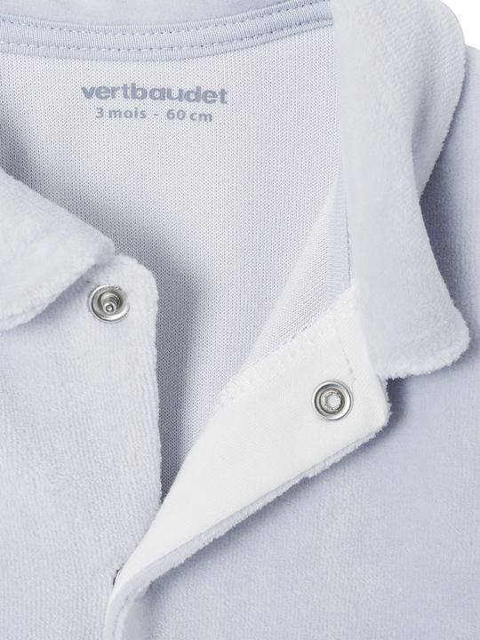 Actual product image Vertbaudet 2er-Pack Baby Samtstrampler mit Bio-Baumwolle (68)