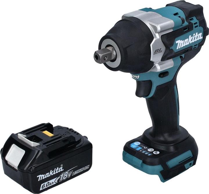 Actual product image Makita DTW 701 G1 Battery impact wrench 18 V 700 Nm 1/2" XPT Brushless + 1x rechargeable battery 6.0 Ah -