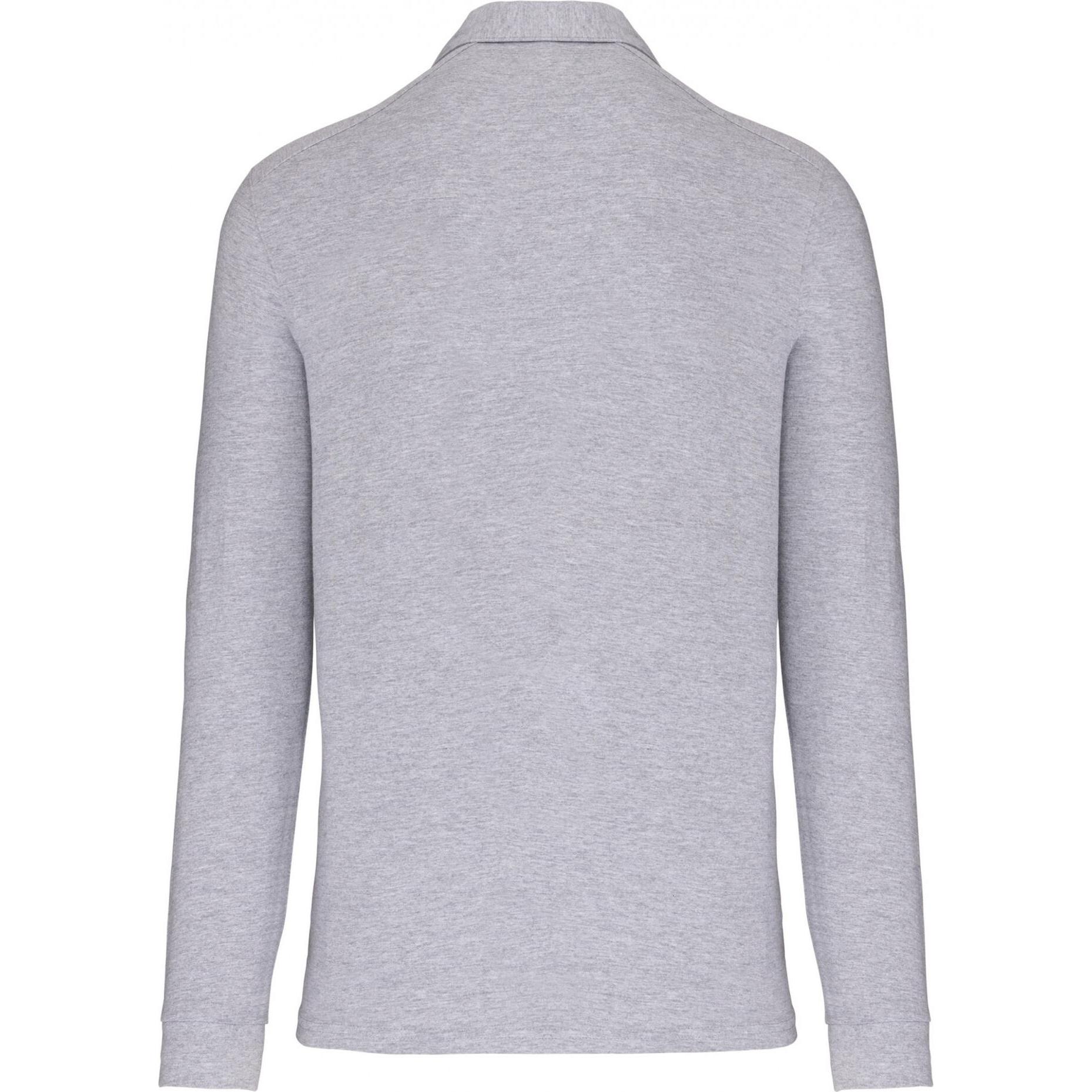 Thumbnail - Kariban, Herren, Shirt, Jersey-Poloshirt langarm, Grau, (3XL)