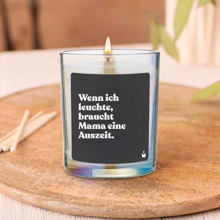 Actual product image Chatty Candles Duftkerze Flowery Wenn ich leuchte, braucht Mama eine Auszeit.