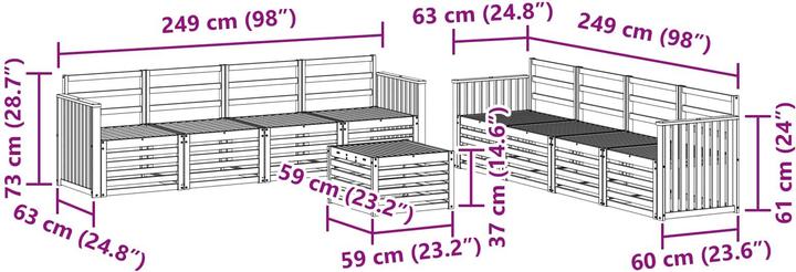 Produktbild vidaXL Outdoor-Sofa