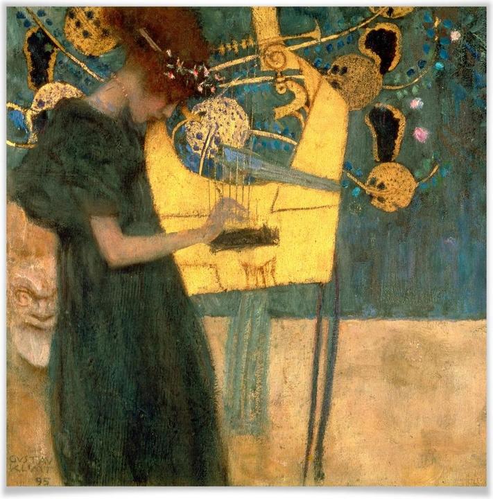 Image du produit Trenddeko Klimt - La musique (50 x 50 cm)