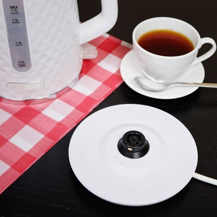 Actual product image Eldom C280B Electric kettle ELLI capacity 1 7 l power 2200 W black strix white (1.70 l)