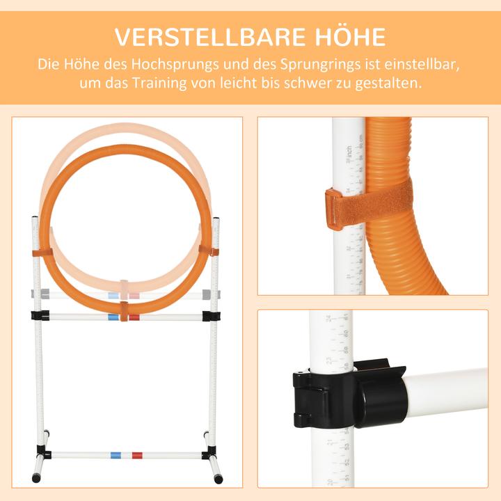 Actual product image PawHut Dog Training Set with Jumping Ring (Agility)